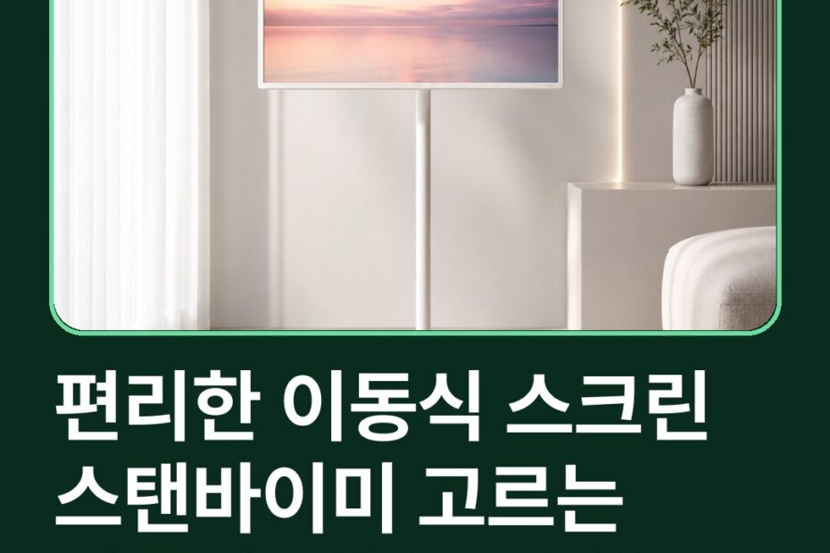 편리한 이동식 스크린 스탠바이미 고르는 기준과 상황별 추천