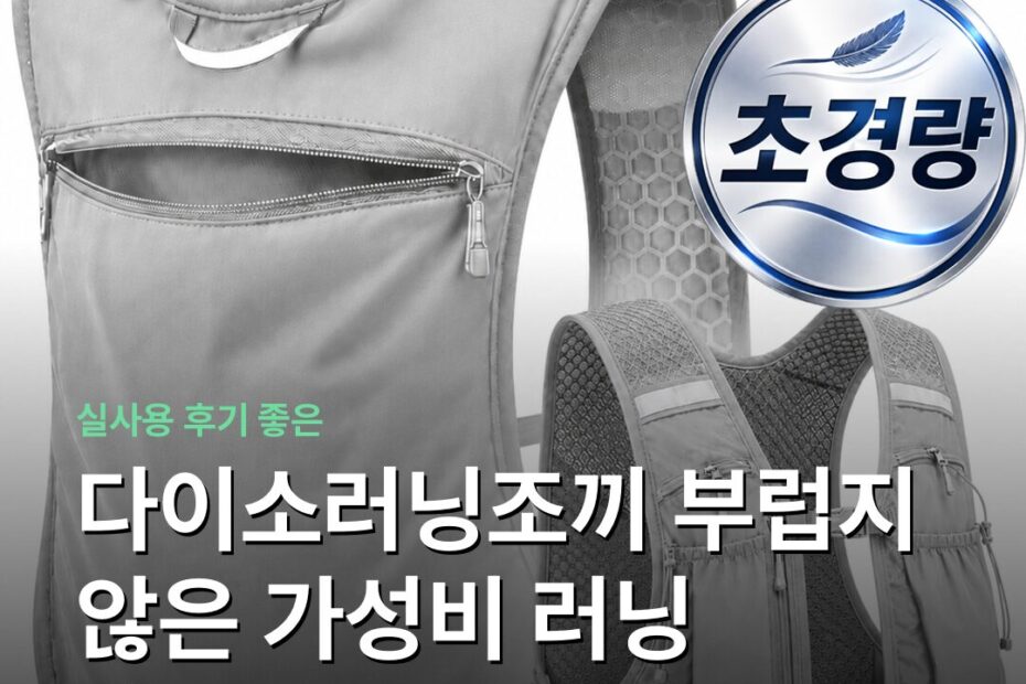 다이소러닝조끼 부럽지 않은 가성비 러닝 베스트 고르는 기준