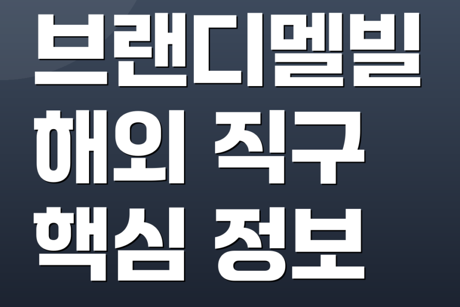 브랜디멜빌 해외 직구 핵심 정보