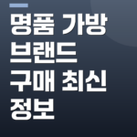 명품 가방 브랜드 구매 최신 정보