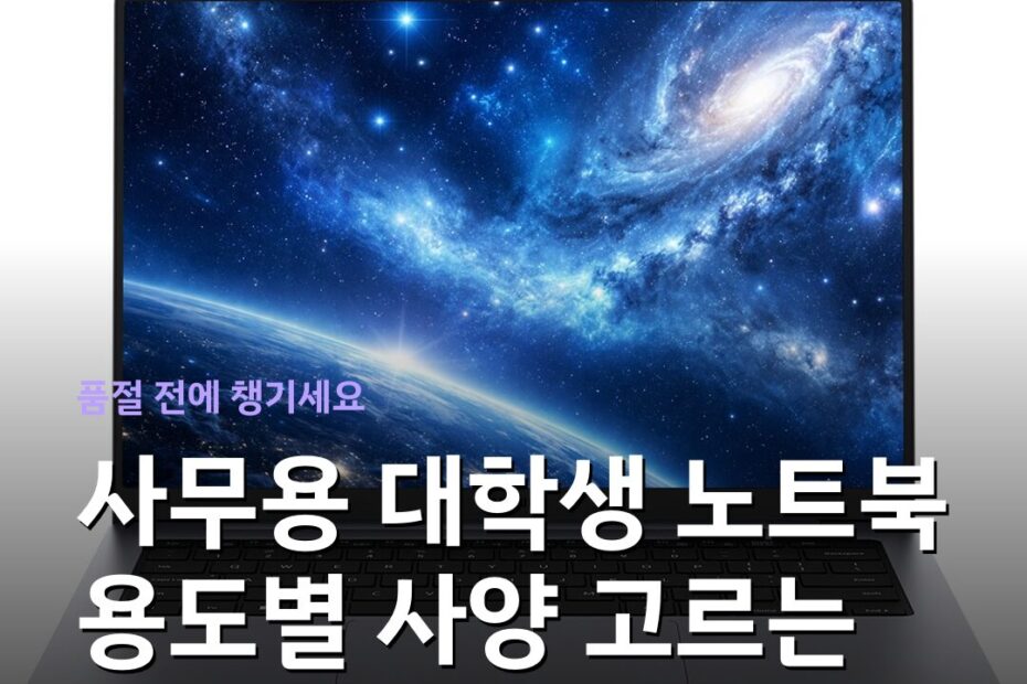 사무용 대학생 노트북 용도별 사양 고르는 기준과 가격대 비교
