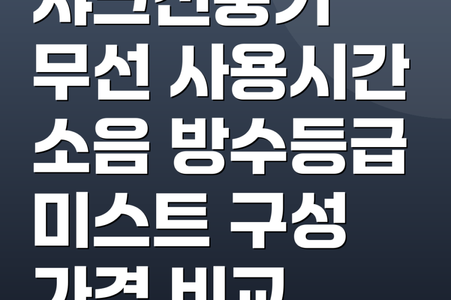 샤크선풍기 무선 사용시간 소음 방수등급 미스트 구성 가격 비교