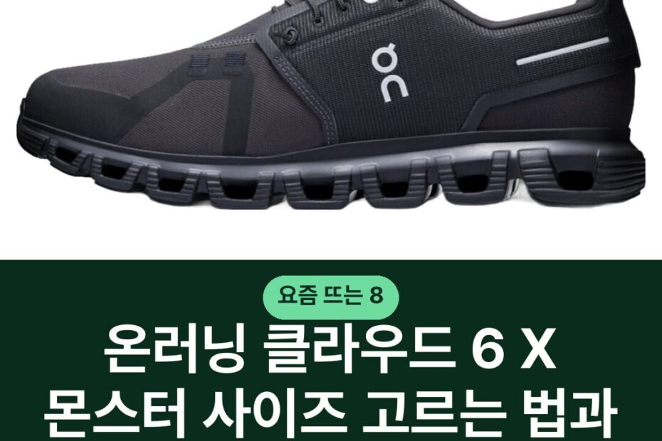 온러닝 클라우드 6 X 몬스터 사이즈 고르는 법과 용도별 비교