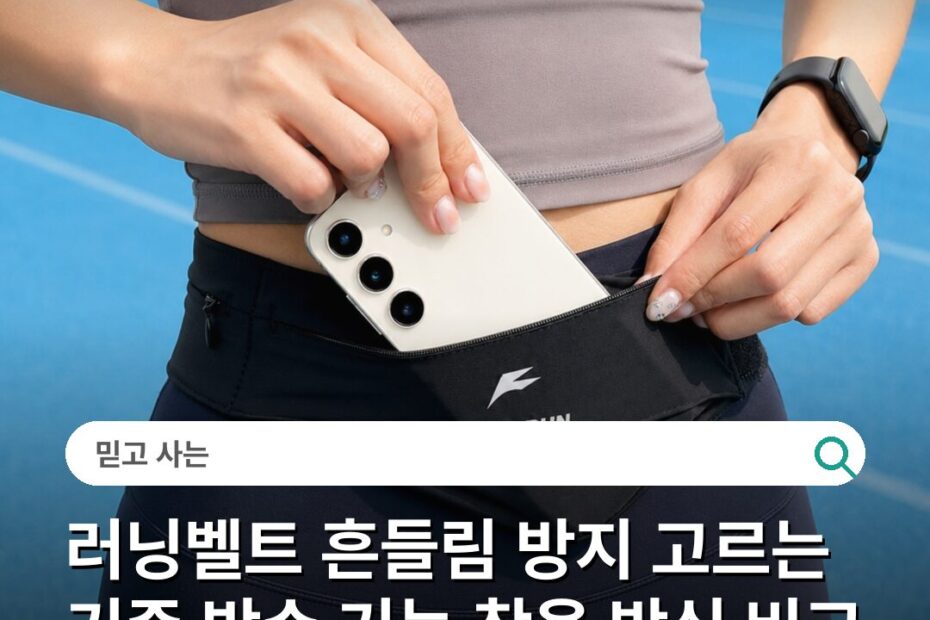 러닝벨트 흔들림 방지 고르는 기준 방수 기능 착용 방식 비교