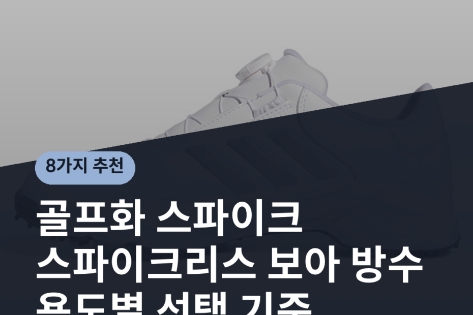 골프화 스파이크 스파이크리스 보아 방수 용도별 선택 기준