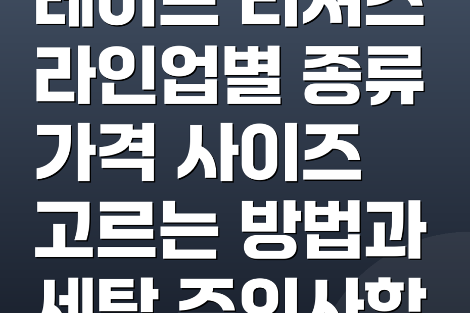 레이브 티셔츠 라인업별 종류 가격 사이즈 고르는 방법과 세탁 주의사항