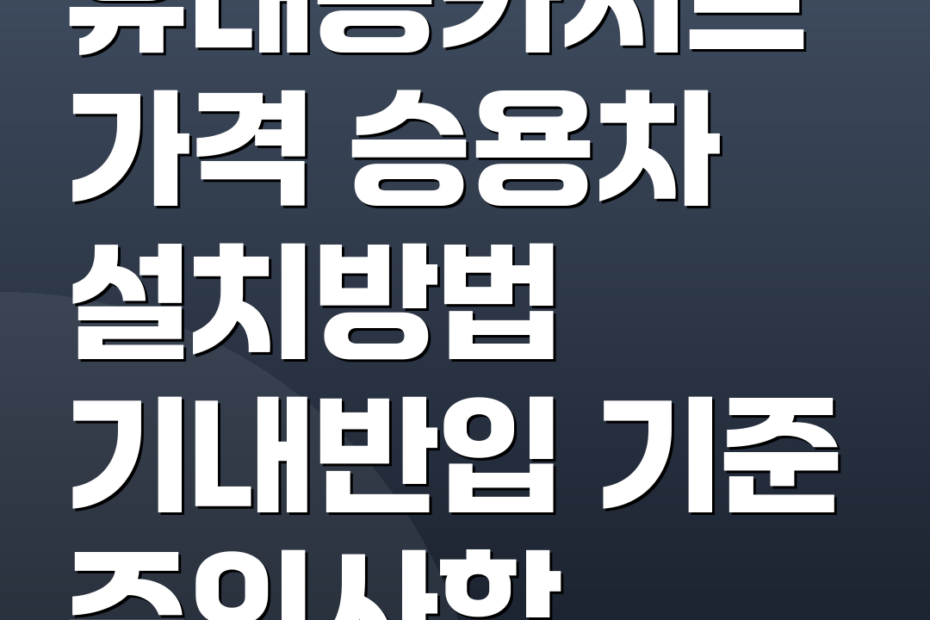 휴대용카시트 가격 승용차 설치방법 기내반입 기준 주의사항