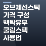 오브제선스틱 가격 구성 백탁유무 쿨링스펙 사용법